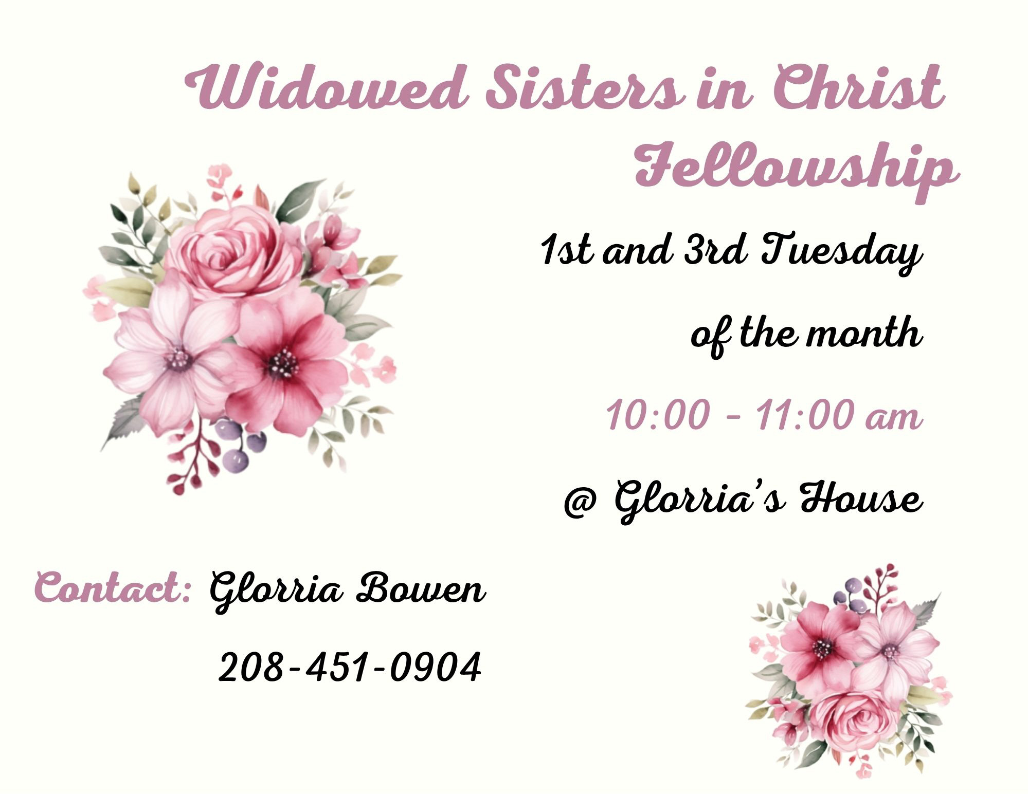 Widowed Sisters in Christ